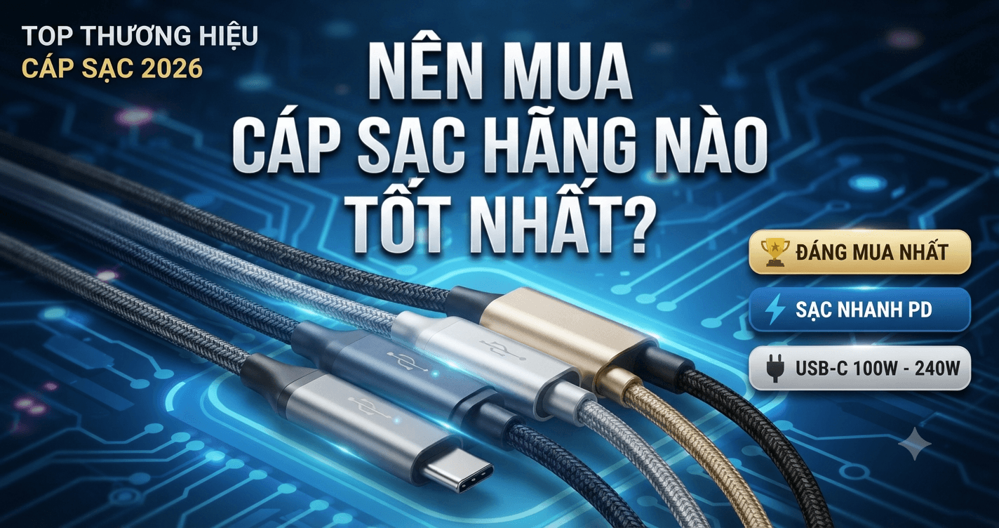 Nên Mua Cáp Sạc Hãng Nào Tốt Nhất Hiện Nay?