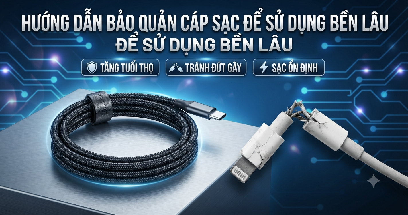 Hướng Dẫn Bảo Quản Cáp Sạc Để Sử Dụng Bền Lâu