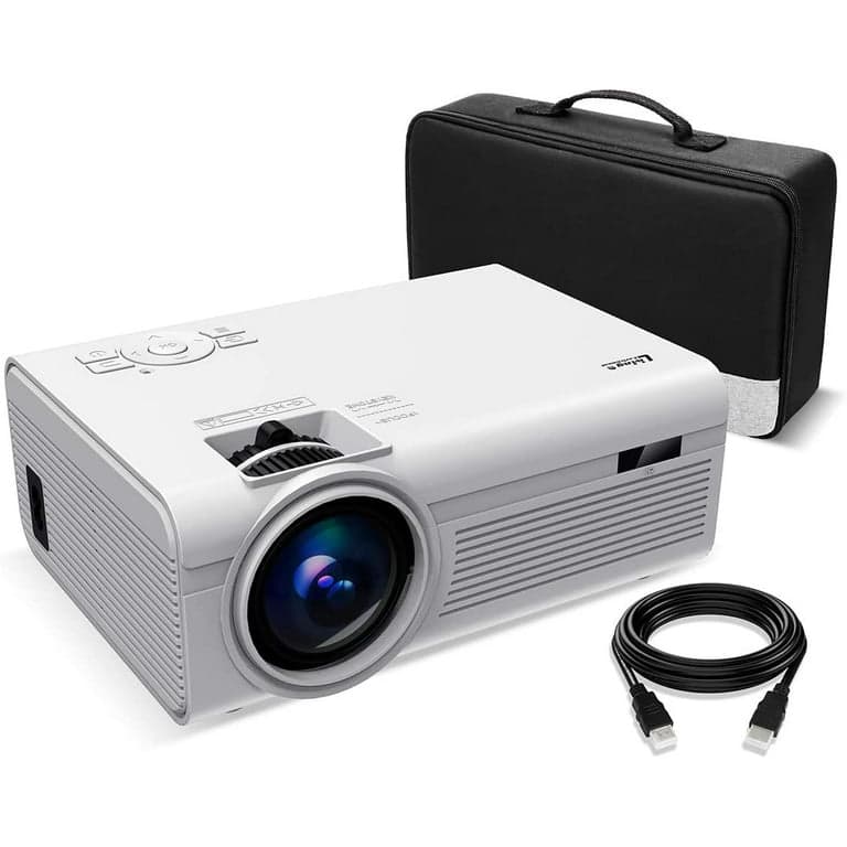 Máy Chiếu Mini Living Enrichment Full HD 1080P – Màn Chiếu 170 Inch, Loa Kép, Tặng Vali Tiện Lợi
