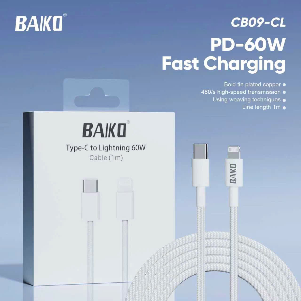 Cáp Sạc Nhanh Baiko CB09 Chính Hãng – Hàng Full Box