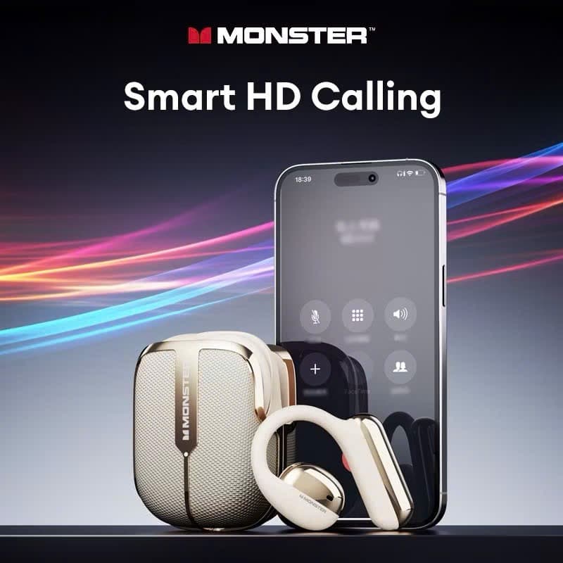 Tai Nghe Open Ear Monster XK006 x 1 Bluetooth 5.4 Âm Thanh HiFi Pin Đến 25 Giờ